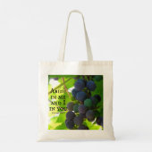 Foto van het Paarse evangelie van John Bible Verse Tote Bag (Achterkant)