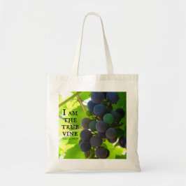 Foto van het Paarse evangelie van John Bible Verse Tote Bag