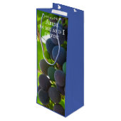 Foto van het Paarse evangelie van John Bible Verse Wijn Cadeautas (Achterkant Gekanteld)