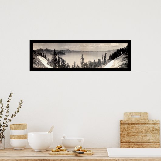 Foto van het panoramiekmeer 1909 poster (Keuken)