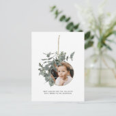 Foto van het Patroon van het Blad van de Kroon van Feestdagenkaart (Staand voorkant)