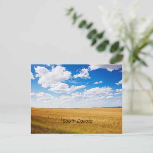 Foto van het plattelandslandschap South Dakota Briefkaart (Staand voorkant)