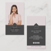 Foto van het professionele moderne Real Estate Mon Visitekaartje (Voorkant / Achterkant)