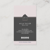 Foto van het professionele moderne Real Estate Mon Visitekaartje (Achterkant)