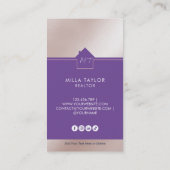 Foto van het professionele moderne Real Estate Mon Visitekaartje (Achterkant)