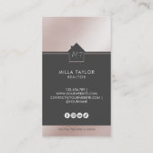 Foto van het professionele moderne Real Estate Mon Visitekaartje (Achterkant)