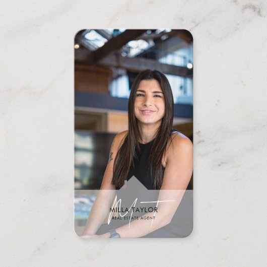 Foto van het professionele moderne Real Estate Mon Visitekaartje (Voorkant)
