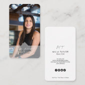 Foto van het professionele moderne Real Estate Mon Visitekaartje (Voorkant / Achterkant)