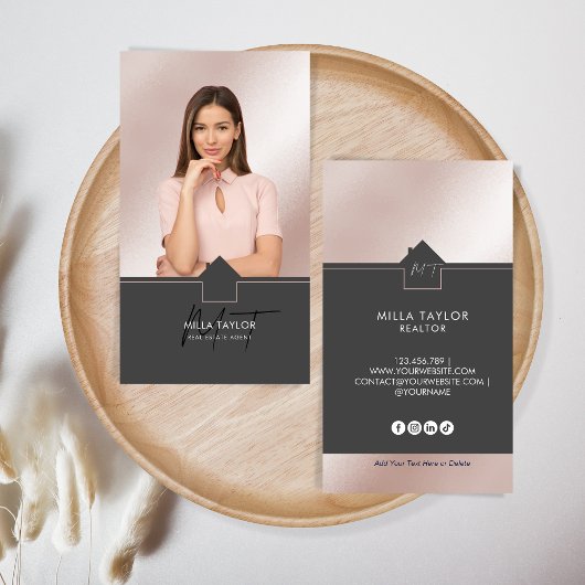 Foto van het professionele moderne Real Estate Mon Visitekaartje