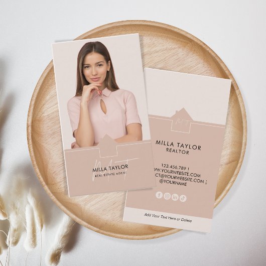 Foto van het professionele moderne Real Estate Mon Visitekaartje