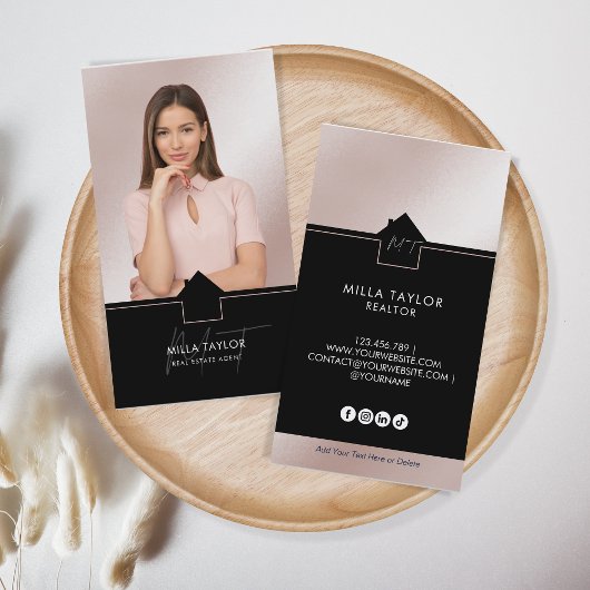 Foto van het professionele moderne Real Estate Mon Visitekaartje
