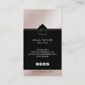 Foto van het professionele moderne Real Estate Mon Visitekaartje (Achterkant)