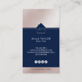Foto van het professionele moderne Real Estate Mon Visitekaartje (Achterkant)