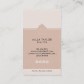 Foto van het professionele moderne Real Estate Mon Visitekaartje (Achterkant)