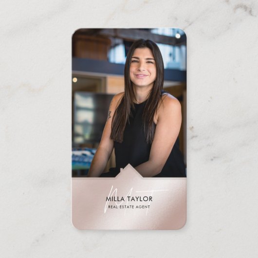 Foto van het professionele moderne Real Estate Mon Visitekaartje (Voorkant)