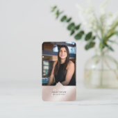 Foto van het professionele moderne Real Estate Mon Visitekaartje (Staand voorkant)