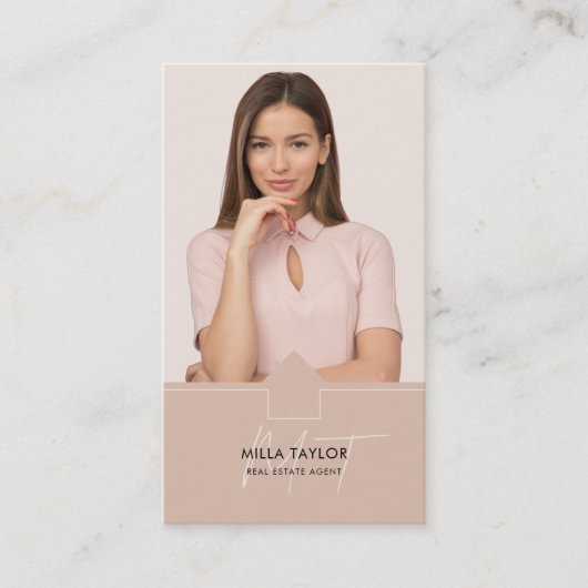 Foto van het professionele moderne Real Estate Mon Visitekaartje (Voorkant)