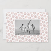 Foto van het roos met kerstcadeau feestdagenkaart (Achterkant)