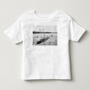 Foto van het Rowing Bemanningsteam van de Universi Kinder Shirts