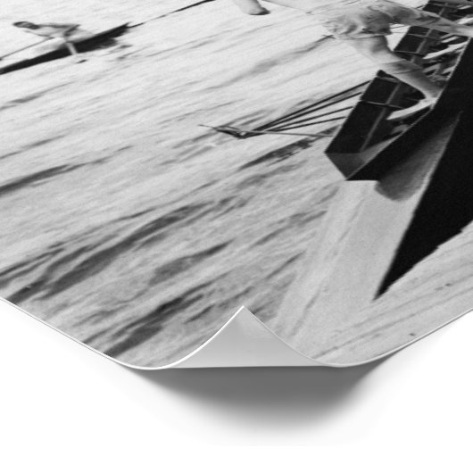 Foto van het Rowing Bemanningsteam van de Universi Poster (Hoek)