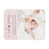 Foto van het roze meisje magneet (Horizontaal)