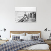 Foto van het Stanford Rowing Crew Team Canvas Afdruk (Insitu (Slaapkamer))
