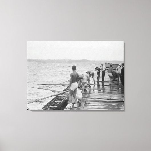Foto van het Stanford Rowing Crew Team Canvas Afdruk (Voorkant)