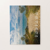 Foto van het strand van Indiana Dunes State Park Legpuzzel (Verticaal)
