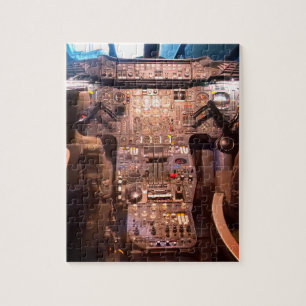 Foto van het supersonic Vliegtuig Flight Deck Legpuzzel