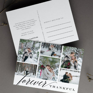 Foto van het Thankful Weddenschap Collage Hartelij Briefkaart