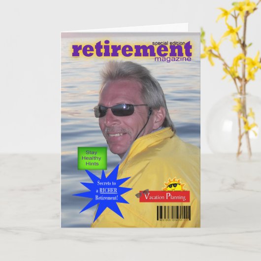 Foto van het tijdschrift Retirement Kaart (Gele Bloem)