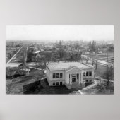 Foto van het uitzicht Medford, Oregon en Library Poster (Voorkant)