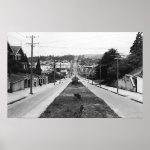 Foto van het Uitzicht van de stad Noord-Bot Poster