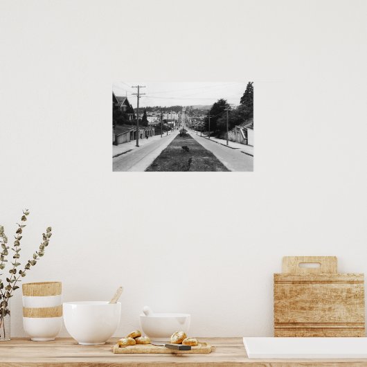 Foto van het Uitzicht van de stad Noord-Bot Poster (Keuken)