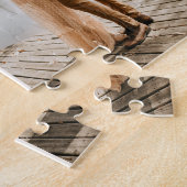 foto van het verloving van de griep van de griep s legpuzzel (Zijkant)