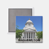Foto van het Washington State Capitol Magneet (Voorkant / Achterkant)