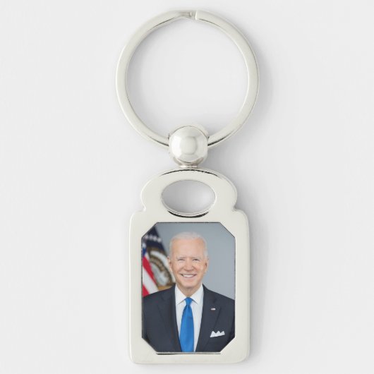 Foto van het Witte Huis van de Amerikaanse preside Sleutelhanger (Voorkant)