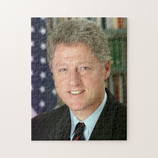 Foto van het Witte Huis van president Bill Clinton Legpuzzel (Verticaal)