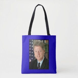 Foto van het Witte Huis van president Bill Clinton Tote Bag