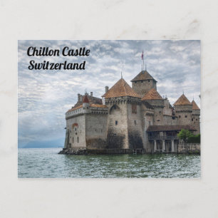 Foto van het Zwitserse kasteel Chillon Castle Briefkaart