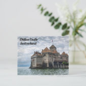 Foto van het Zwitserse kasteel Chillon Castle Briefkaart (Staand voorkant)