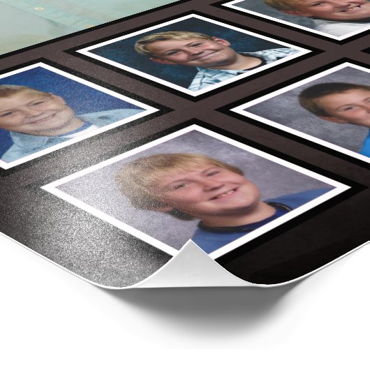 Foto van High School Afstuderen Collage K-12 Foto Afdruk (Hoek)