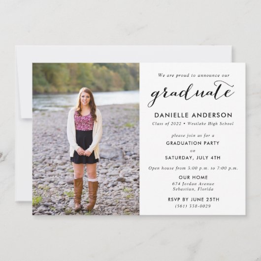 Foto van High School Afstuderen Kaart (Voorkant)