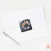 Foto van High School Afstuderen Vierkante Sticker (Envelop)