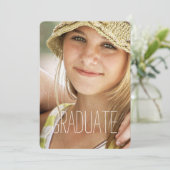 Foto van High School Graduation Party Modern Afstu Kaart (Staand voorkant)