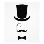 Foto van Hipster Face Foto Afdruk (Voorkant)