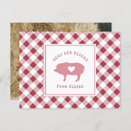 Foto van Hogs en Kisses Pink Valentijn Briefkaart