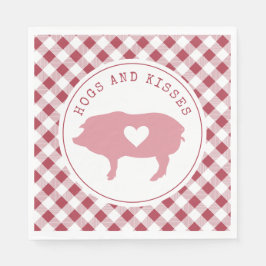 Foto van Hogs en Kisses Pink Valentijn Servet