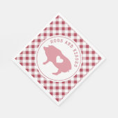 Foto van Hogs en Kisses Pink Valentijn Servet (Hoek)