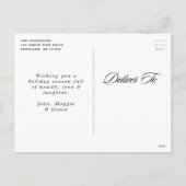 Foto van Holly en Evergreen Season Feestdagenkaart (Achterkant)